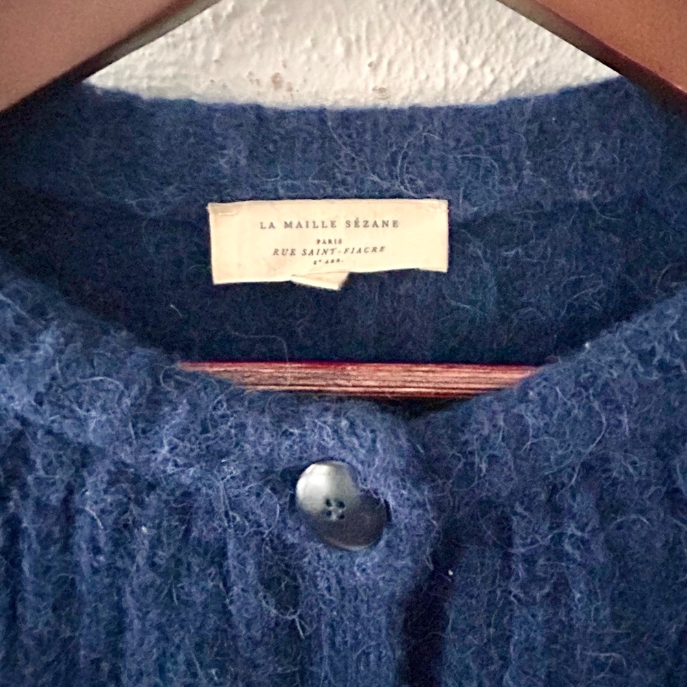 Sezane Emile Cardigan Navy - Picture 4 of 6